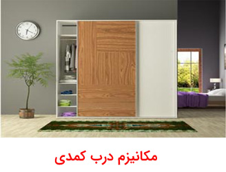 مکانیزم درب ریلی کمدی