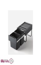 سطل 2 قلو ریلی زیر سینک آرام بند 30 لیتری ملونی Melloni کد 9190