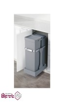 سطل 2 قلو زیر سینک ریلی 35 لیتری ملونی Melloni کد 9176