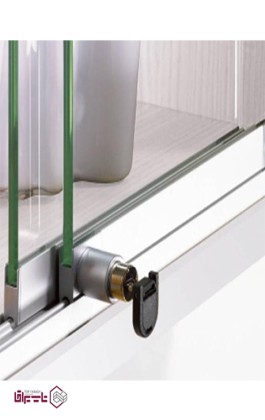 مکانیزم درب ریلی شیشه ای توکار دو درب بدون آرام بند فانتونی fantoni کد C721