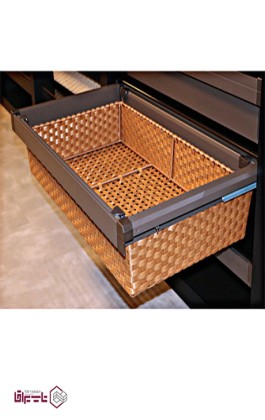 سبد حصیری ریلی داخل کمد طرح ایتالین فانتونی fantoni کد J517
