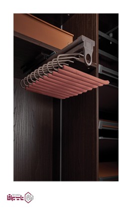 رک ریلی جای شلوار سقفی یک طرفه داخل کمد طرح فرنچ استایل فانتونی fantoni کد J903