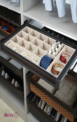 جای کمربند و کراوات و زیور آلات مخمل ریلی ملونی Melloni کد WS4140G