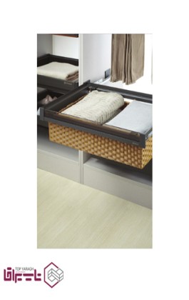 سبد حصیری ریلی داخل کمد لباس ملونی Melloni کد WS4141G
