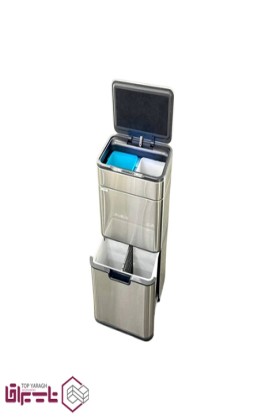 سطل زباله هوشمند چهار مخزنه 40 لیتری اچ تی ان HTN کد HTD592