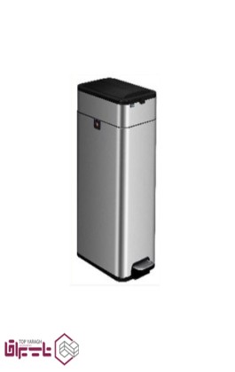 سطل زباله پدالی 40 لیتری با درب پروانه ای اچ تی ان HTN کد HT632